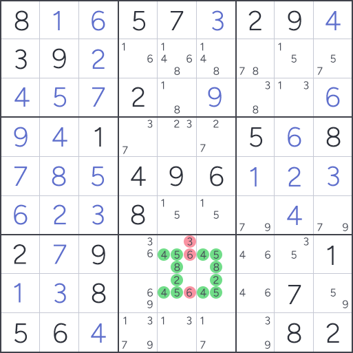 Sudoku rule Hidden Quadruple